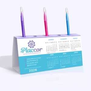 calendário de mesa personalizado 2026 – 6 meses | linha padrão (cópia)