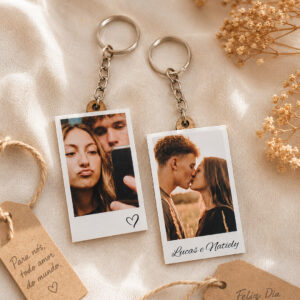 chaveiro com foto personalizado para casal dia dos namorados mdf frente e verso