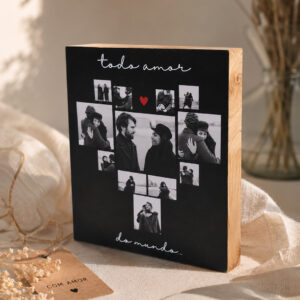 quadro de mesa personalizado casal